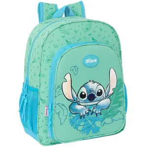 Anpassbarer Rucksack Safta Disney Stitch Aloha Grün 32x12x38 cm
