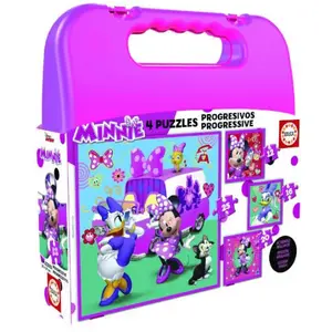 EDUCA Progressives 12-16-20-25-Teile-Puzzle Disney Minnie 26x15x6 cm günstig