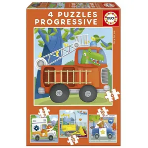 6-9-12-16 Teile progressives Rettungspatrouille-Puzzle Educa 21x31x7 cm günstig