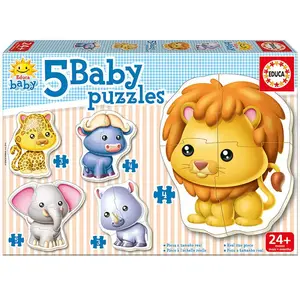 Puzzle mit 2-5 Teilen Educa Borras Wild Animals TU