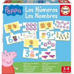 Lernspiele Ich lerne die Zahlen Peppa Pig Bestway 22,5x22,5x4,7 cm