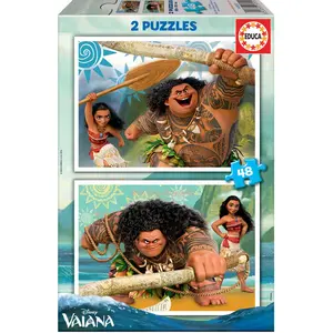 Puzzle 2x48pcs Educa Borras Vaiana 31,6x4,6x21,7 cm