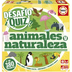 Gesellschaftsspiele Educa Borras Challenge Quiz Animals and Nature TU