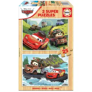 Educa Cars Holzpuzzle (50 Teile)