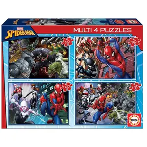 Puzzles 5 bis 150 Teile Spiderman Educa (x4) 37x27x6 cm günstig