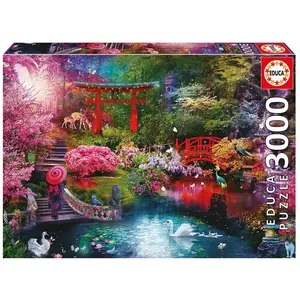 Puzzle mit 3000 Teilen Educa Jardína Japonés 32x46x15 cm günstig
