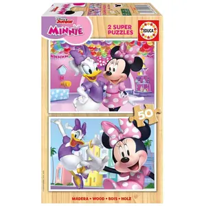 Educa 2x50 Teile Minnie Puzzle