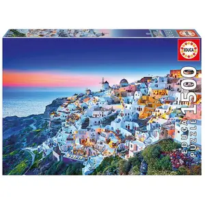 Puzzle mit 1500 Teilen Educa Santorini 28x37x8 cm günstig
