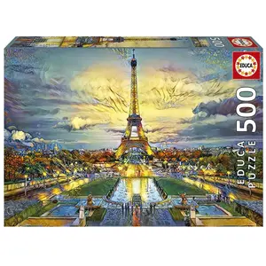 Puzzle mit 500 Teilen torre eiffel paris Educa 29x25,1x35 cm günstig