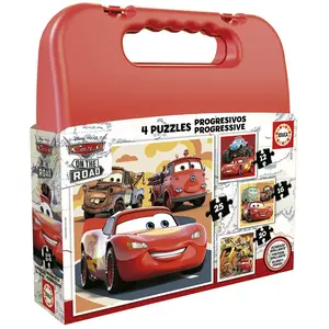 Lot von 12-16-20-25 progressiven Puzzleteilen Koffer Educa 27,2x26,6x38,7 cm günstig
