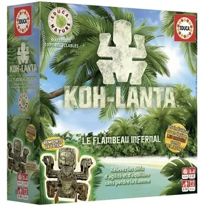 Educa Brettspiel Koh Lanta Partyspiel für Kinder und Erwachsene