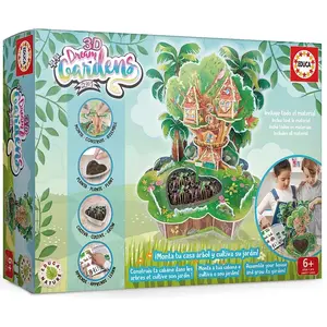 Gartenwerkzeugset Educa 3D Dream Garden Tree House 37x27x8 cm
