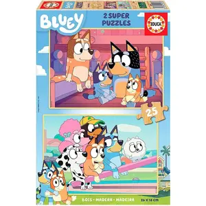 Educa 2x25 Bluey Holzpuzzle günstig