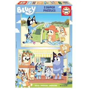 Educa Bluey 2x50 Holzpuzzle günstig