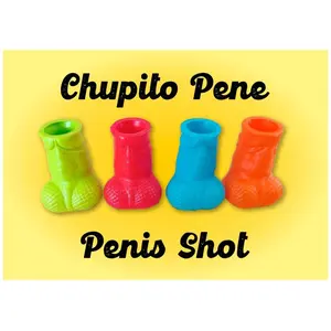 Diablo Picante Gelbes Penis Schnapsglas