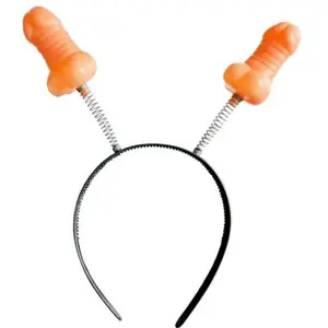 Diablo Picante, Haarband + Haarreif, Fleischfarbenes Penis-Stirnband günstig