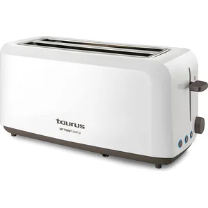 Taurus MyToast Duplo, Weiß, Tasten, Drehregler, 1450 W, 262 mm