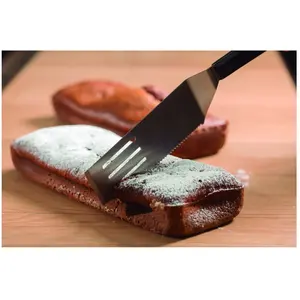 Gezahnter Spatel aus Edelstahl Lacor 32x10x5 cm