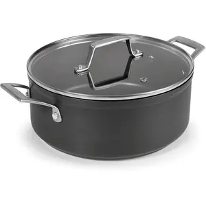 Kochtopf mit Deckel aus eloxiertem Aluminium Lacor 20x9 cm