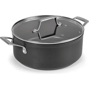 Kochtopf mit Deckel aus eloxiertem Aluminium Lacor 16x8 cm