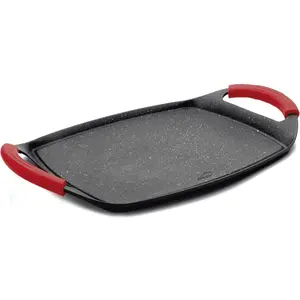 Plancha mit Grill aus geschmolzenem Aluminium Lacor 47 cm TU