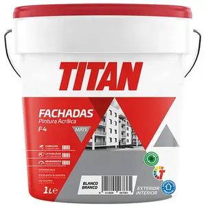 Titan 25759 1l Matte Acrylfarbe Für Den Außenbereich günstig