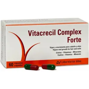 VITACRECIL COMPLEX FORTE Haar- und Nagelkapseln 60 Einheiten günstig