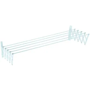 Sauvic 120 Cm Ausziehbarer Wäscheständer Mit Kunststoffbeschichtung Silber Silber One Size günstig