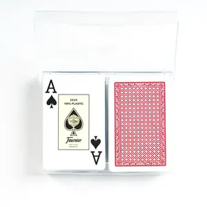 Fournier Dos Bridge Kartenspiel 100% Plastik Kartenspiel Nr. 2826 2 Ri...