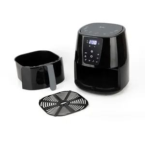 JATA JEFR1225, Heißluftfritteuse, 5 l, 200 °C, 30 min, Einzelbild, Schwarz