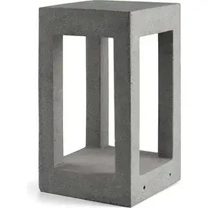 Robuste Außenleuchte PILO aus Zement, grau, 35 cm, IP65, horizontal 35...