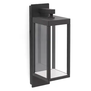 Faro 74453, Wandbeleuchtung für den Außenbereich, Dunkles Grau, Alumin...