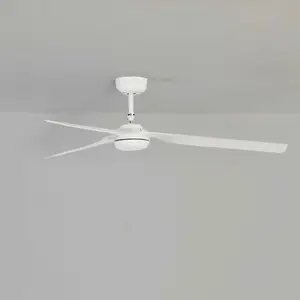 faro Deckenventilator Punt M, weiß, DC, leise, Ø 130 cm, Remote günstig