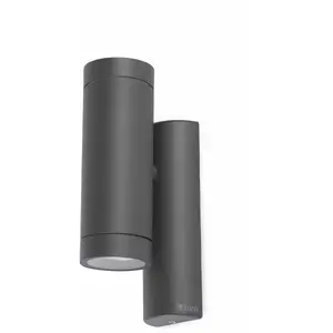 Faro 75501, Wandbeleuchtung für den Außenbereich, Dunkles Grau, Alumin...