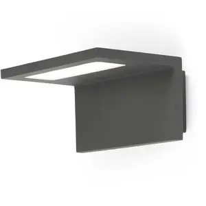 Faro 74419, Wandbeleuchtung für den Außenbereich, Dunkles Grau, Alumin...