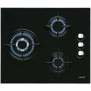 Cata Cib 6021 Bk Gasglasplatte 59 Cm 3 Brennern