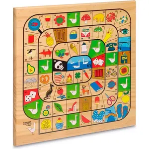 Cayro Parchís/oca Brettspiel Aus Holz 29x29 Cm