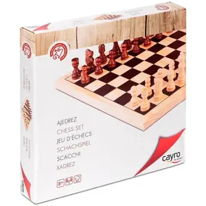 Cayro Schachspiel Aus Holz 29x29 Cm Golden Kinder Golden One Size