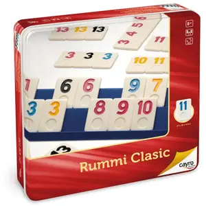 Brettspiele rummi clasic in Metalldose Cayro 18x26x3 cm