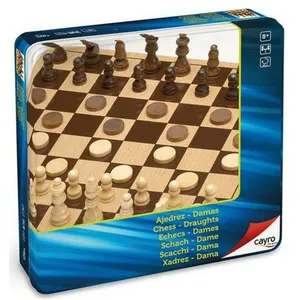 Schach- und Dame-Brett Cayro Holz