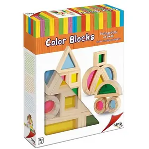 Cayro Bauspiel Mit Farbigen Holzklötzen