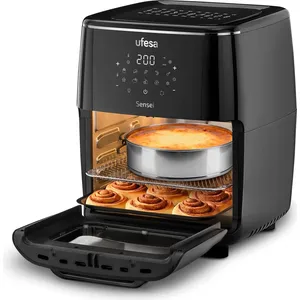 Ufesa Sensei, Heißluftfritteuse, 12 l, 200 °C, Einzelbild, Schwarz, Be...