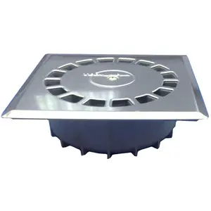 Tecnoagua, Siphon, Standard vertical stainless steel siphon drain t-88 i 20 x 20 cm / ø110 - 90 mm. 216 x 216 x 70 mm günstig