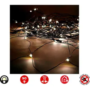 LED-Lichterkette EDM Warmes Weiß 2 x 1,5 m (1 Stück)
