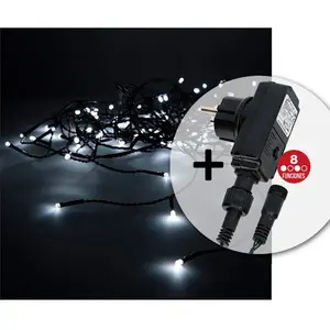 Edm Eiszapfenvorhang Mit 12 Led-streifen Für Programmierer 0.5x2 M