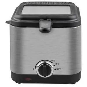 Kuken Edelstahl Fritteuse Mit Glasdeckel 1l 900w