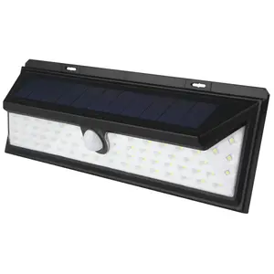 Matel Korpass Solar Led-wandleuchte Mit Sensor Kaltweiß 10w 800 Lumens
