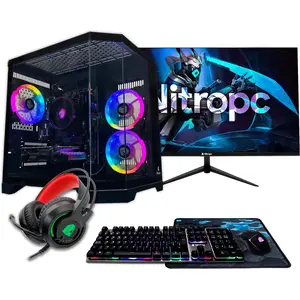 Gaming-Desktop-PC NitroPC Pack Avancé - AMD Ryzen 5 5500, NVIDIA GeFor...