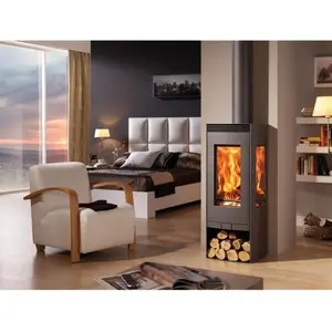 PANADERO Alba Holzofen Ecodesign 9,5 kW Noir   Clean Glass, Außenluftzufuhr, Scheibensicht, 50 cm Holzscheite, 150 mm Top-Abgas, 80 m² günstig