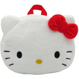Hello Kitty face plush Rucksack 24cm